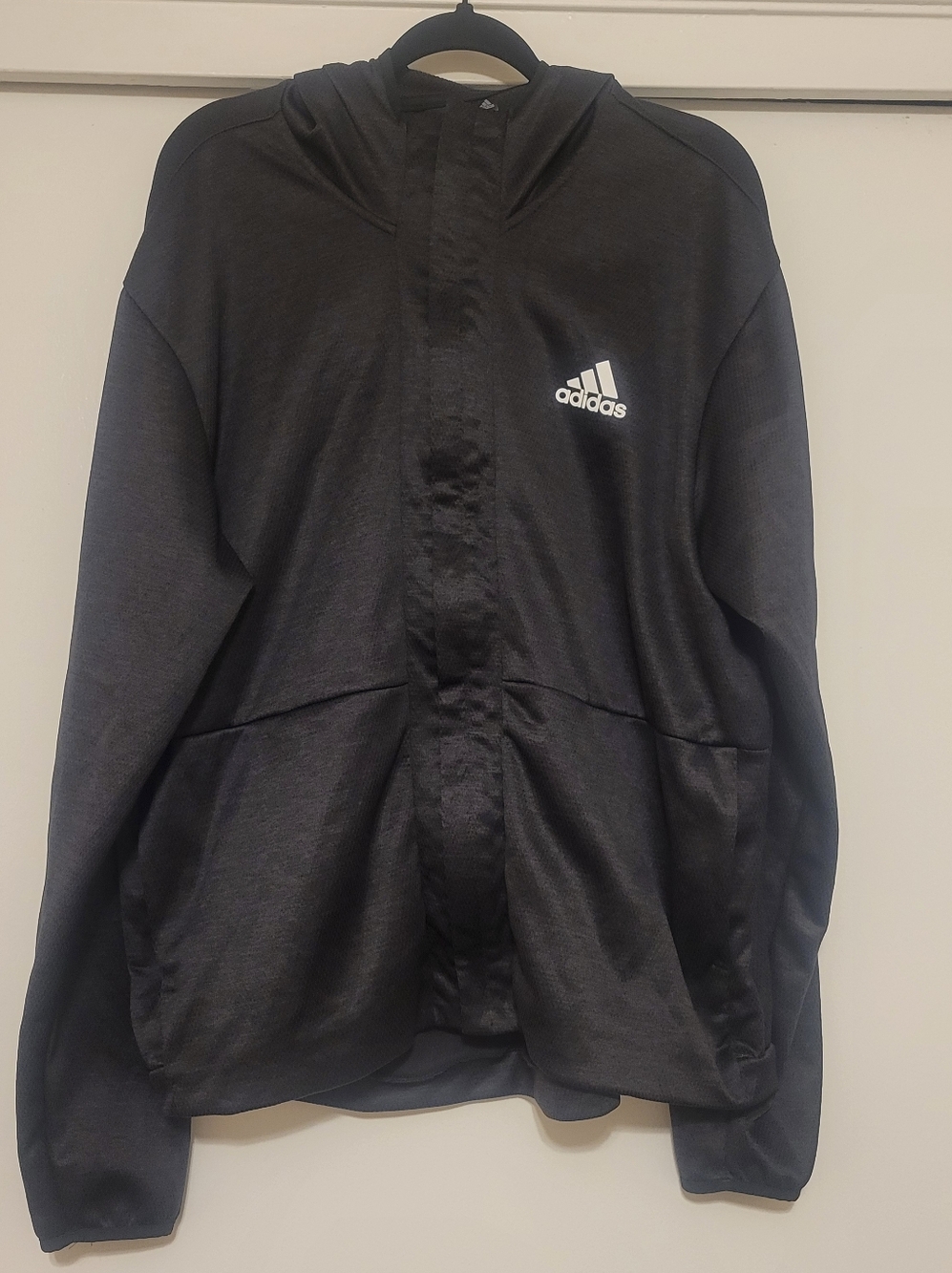 Adidas ClimaWarm Zip Up Hoodie Mens XL Black Full Zip Athletic Jacket